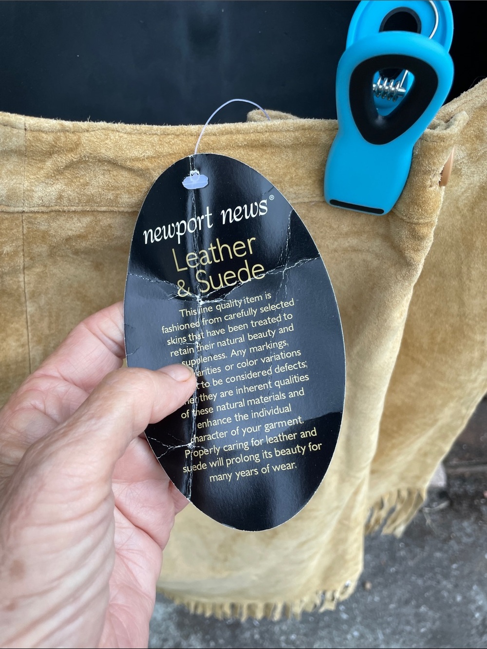 fringe suede pencil skirt by Newport News - Picture 4 of 8